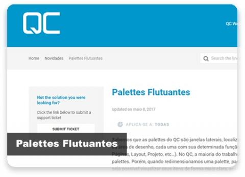 Palettes Flutuantes Palettes Flutuantes
