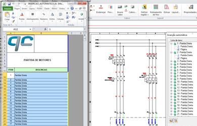 Create electrical schematics from spreadsheets