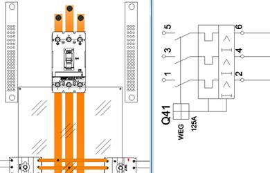 Layout painel totalmente integrado com o projeto esquemático